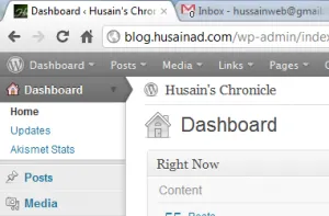 Admin Bar in its correct place
