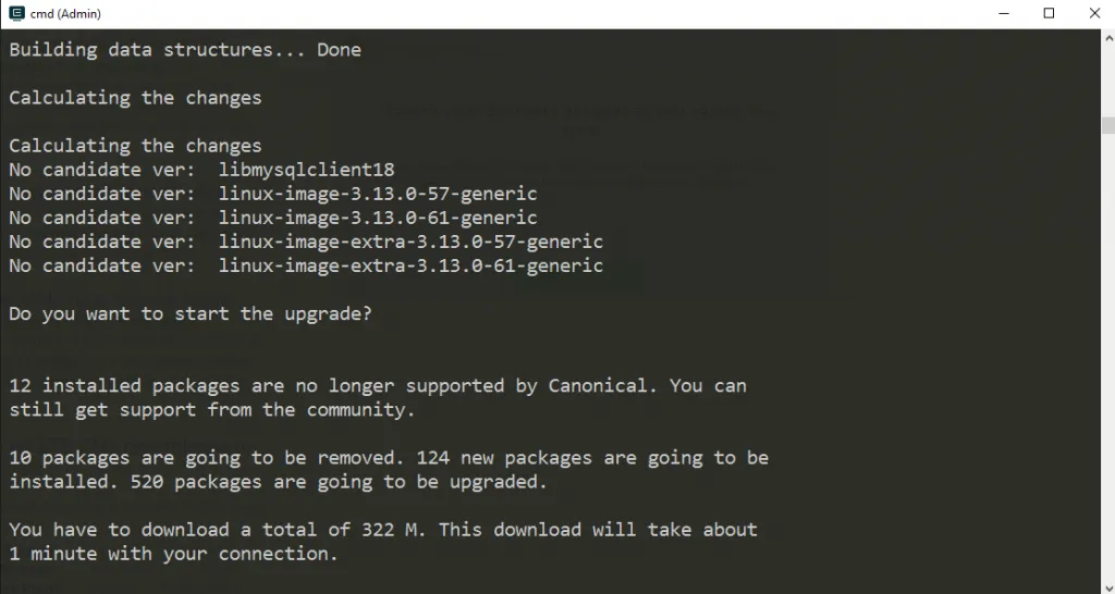 Upgrading Ubuntu