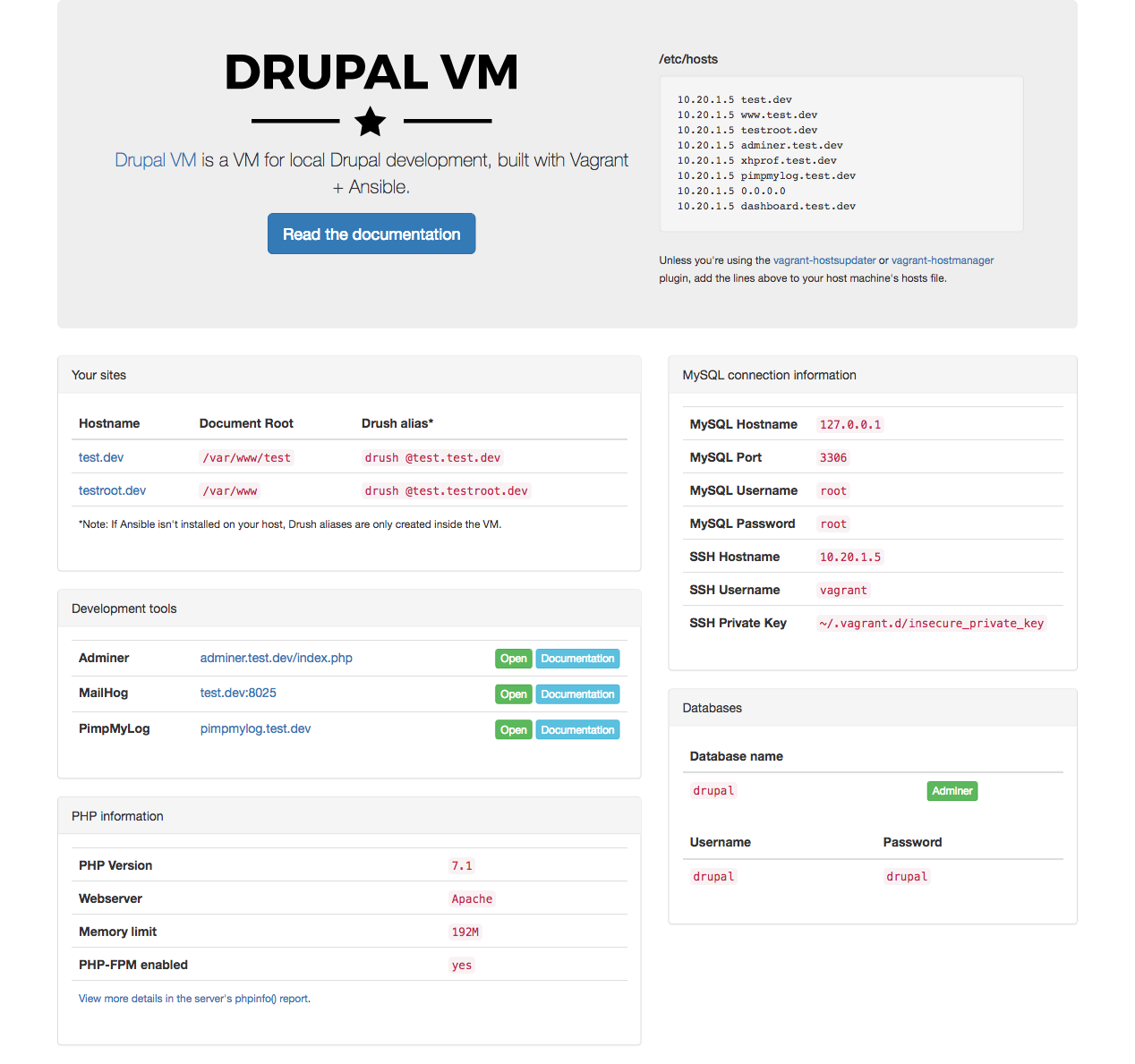 Vagrant 2.0 and DrupalVM